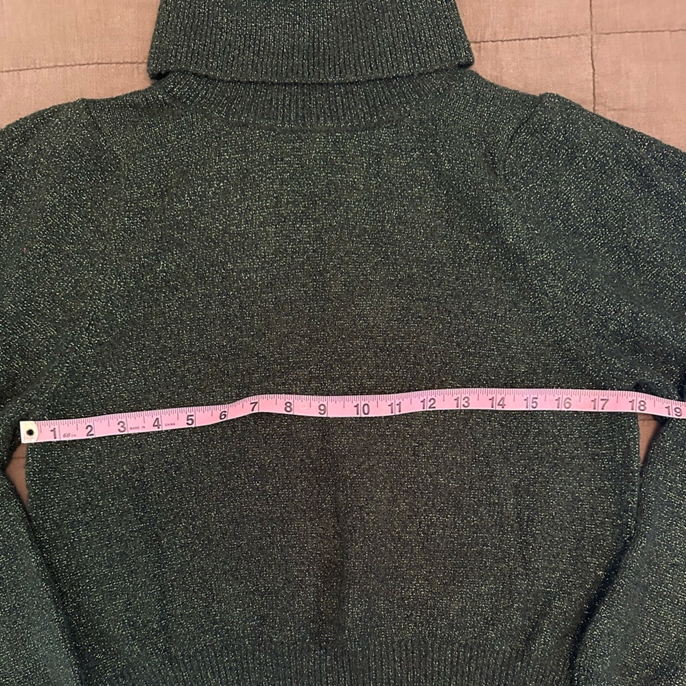 Mango Metallic Thread Turtle Neck Sweater - image 2